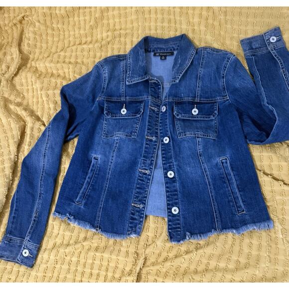 Women’s Denim Jacket INC ￼ International Concepts ￼ Size Medium - Picture 1 of 7
